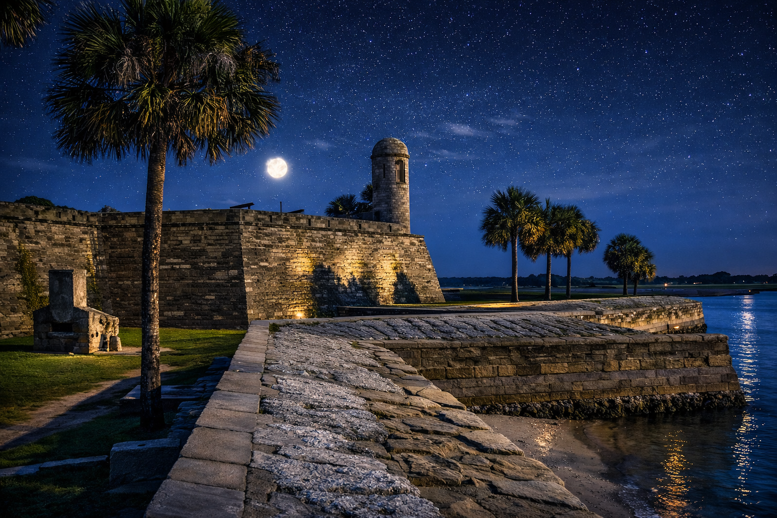 Castillo de San Marcos fort in St Augustine Florida